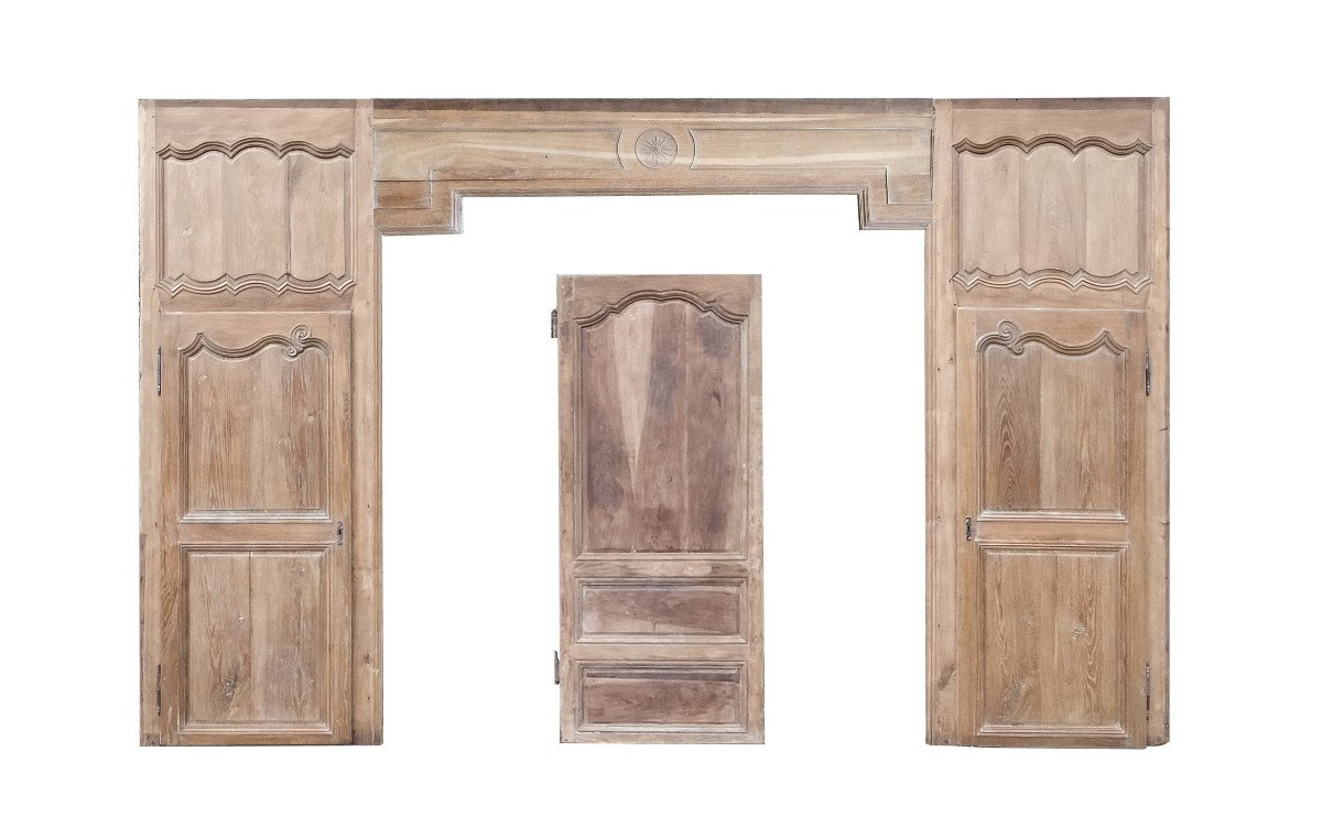 Two 18th Century Louis XV Doors In Oak Woodwork