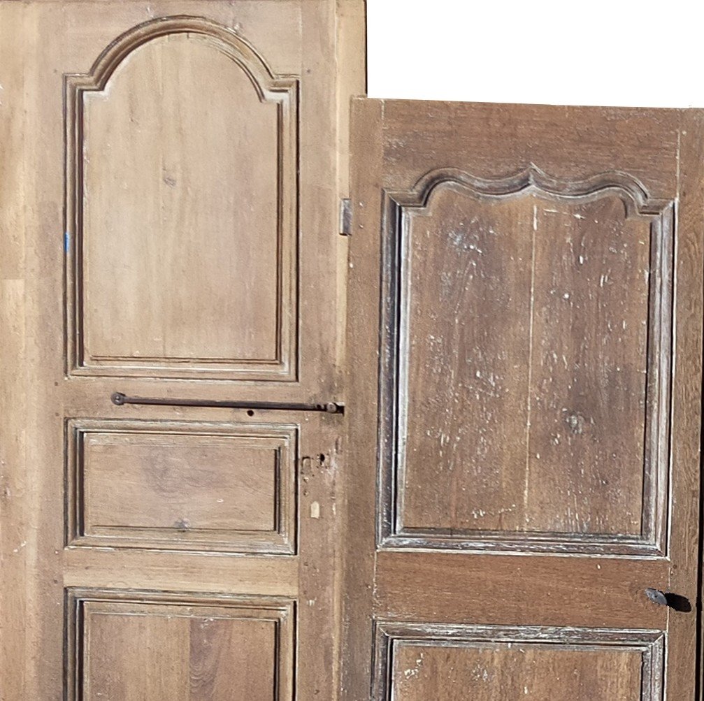 Antique Doors Of Good Quality In Oak From The 18th Century-photo-2