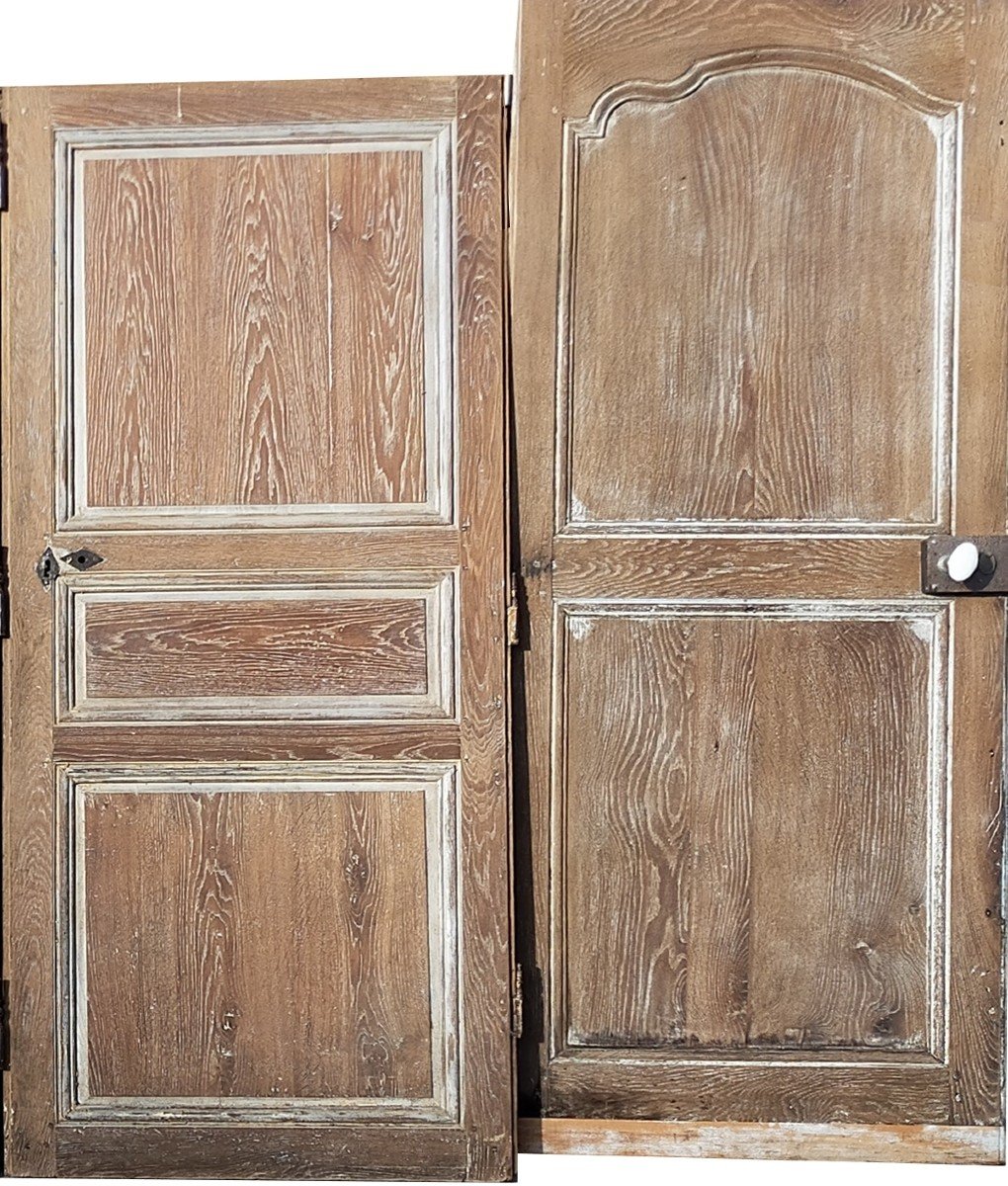 Antique Doors Of Good Quality In Oak From The 18th Century-photo-3