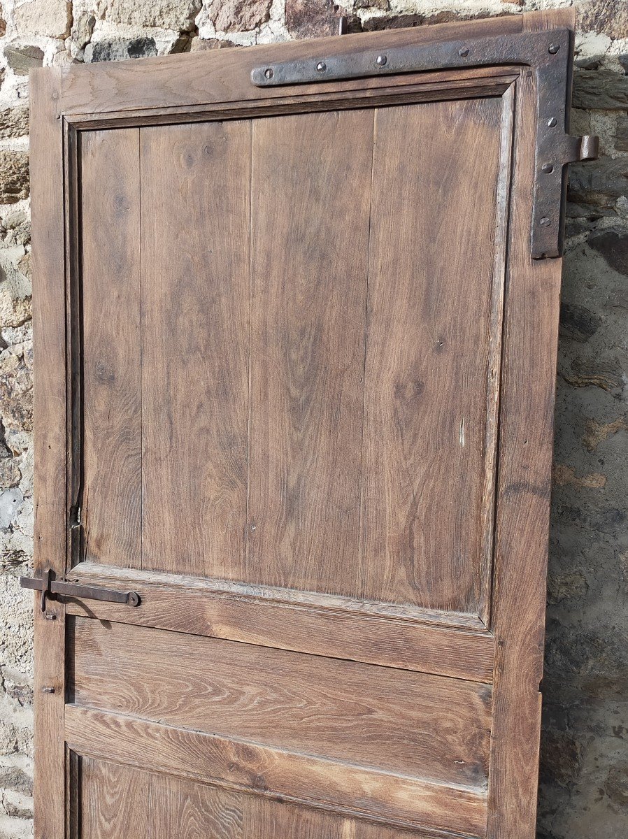 Antique 18th Century Oak Communication Door-photo-2