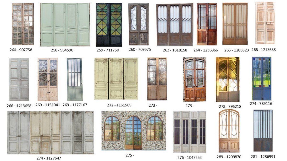 181 éléments Decoratifs Vitrés Portes Fenêtres Anciennes Impostes Oeils De Boeuf-photo-2