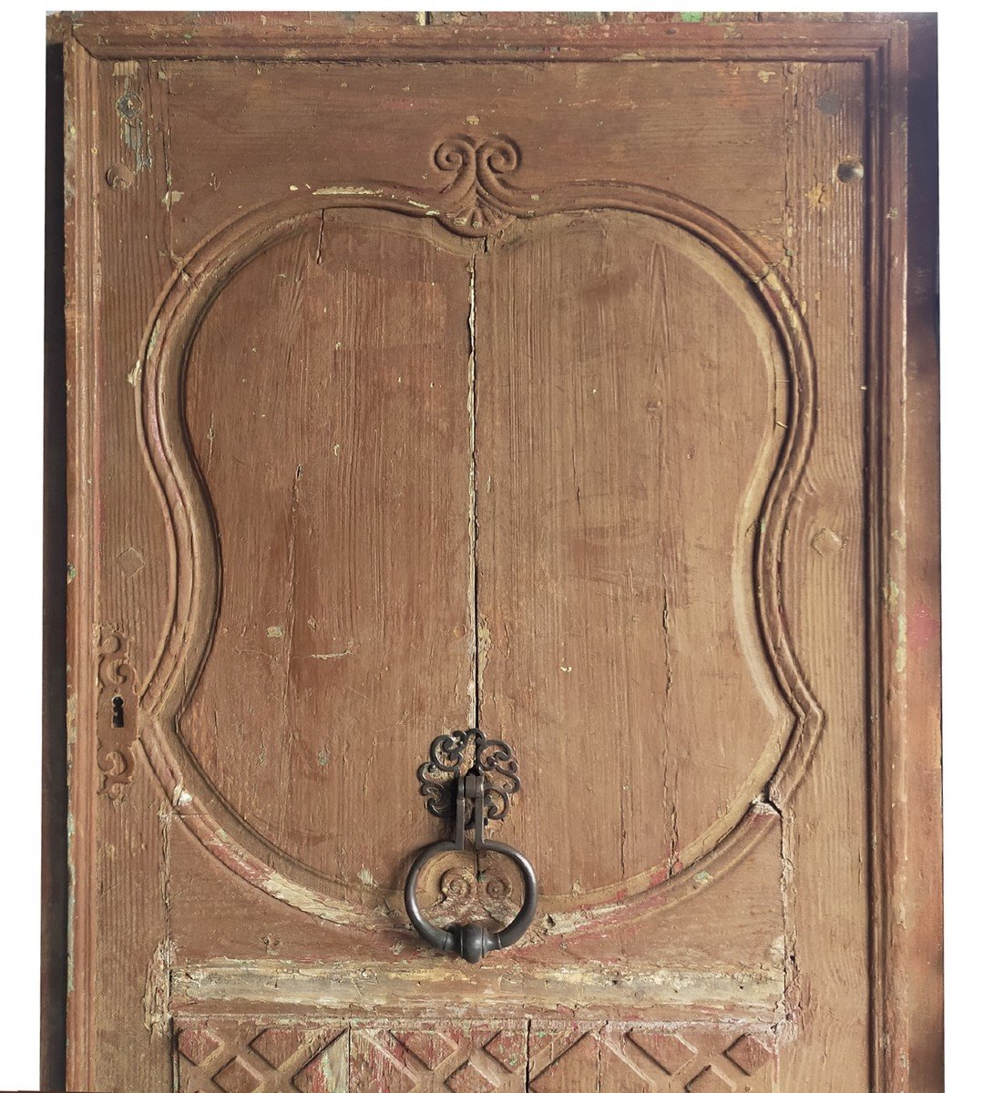 Antique Door From The 18th Century Woodwork-photo-2