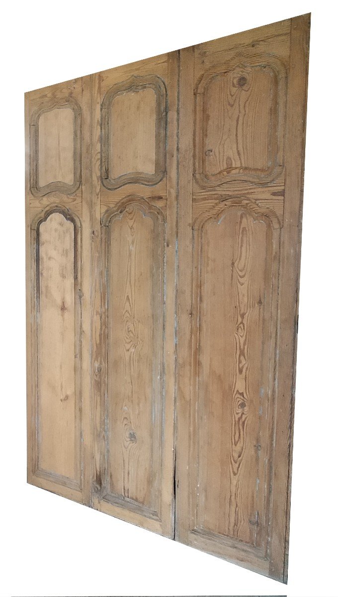 18th Century Wood Panels Trumeau Height 239 Width 150 Cm-photo-2