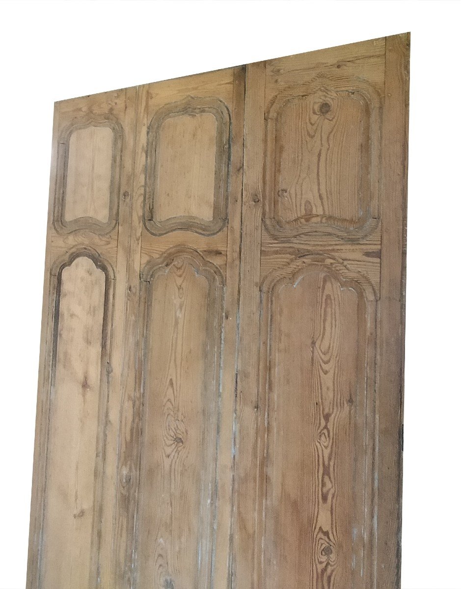 18th Century Wood Panels Trumeau Height 239 Width 150 Cm-photo-3