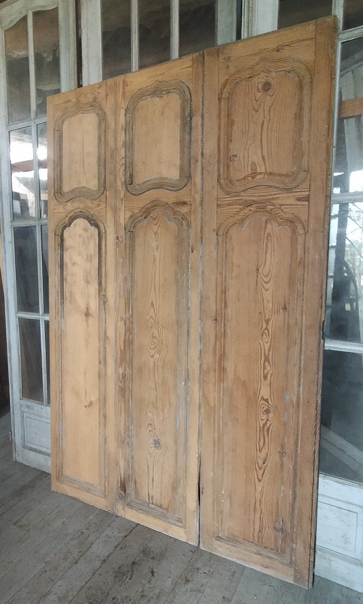 18th Century Wood Panels Trumeau Height 239 Width 150 Cm-photo-4