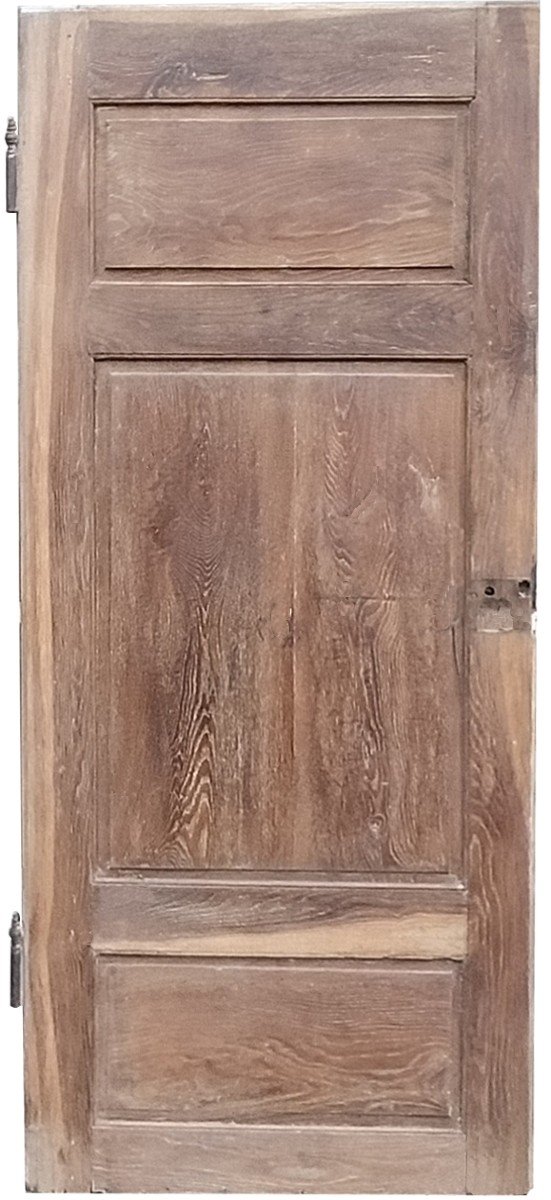 Three Old 18th Century Communication Doors In Oak Woodwork Door