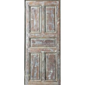 Old 18th Century Door In Oak  Woodwork