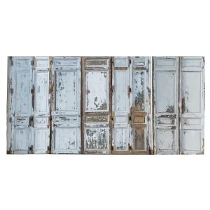 Set Of Antique Cupboard Doors From The 1880s With The Same Paneling Or Wall Paneling