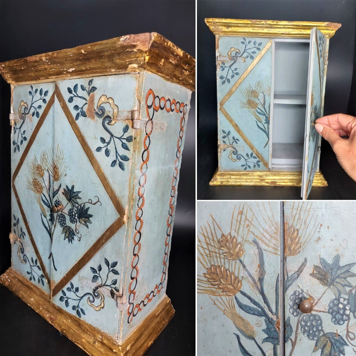 Late 18th Century Painted Cabinet-photo-7