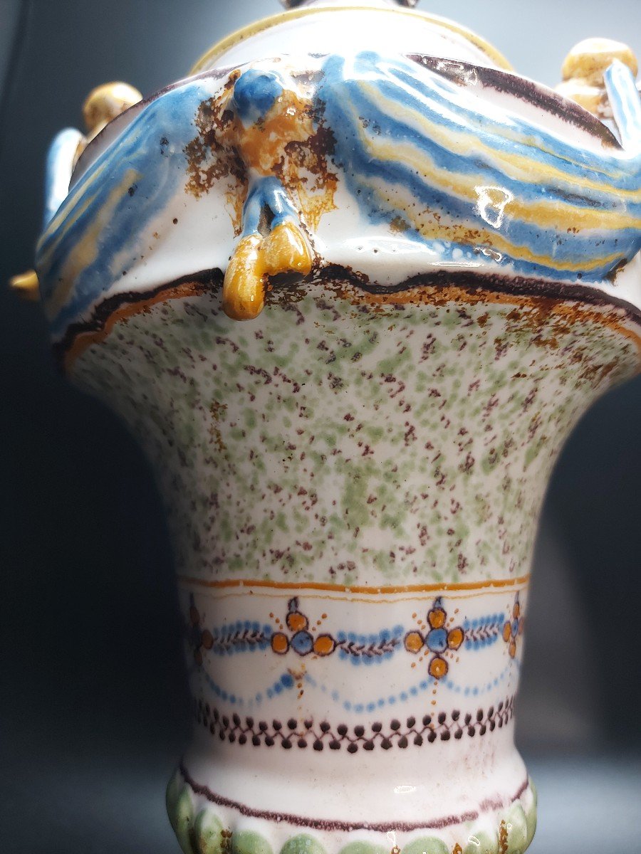 Covered Pots In Earthenware South Of France Late 18th Century-photo-3