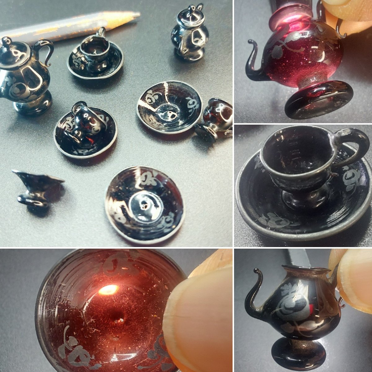 Miniature : Service En Verre Soufflé Fin 18e Siècle