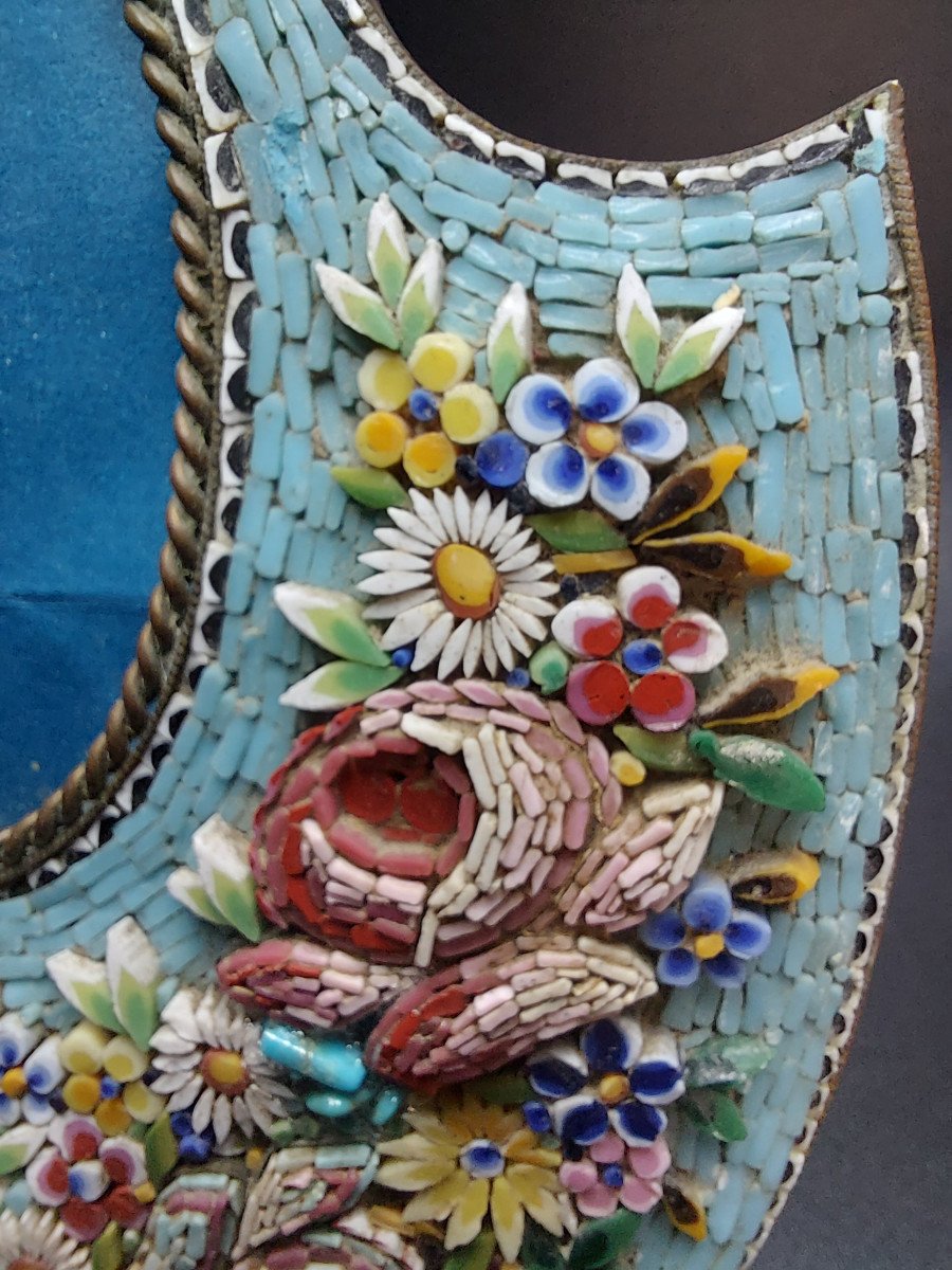 Micro-mosaïque Pour Un Porte-photo Circa 1900-photo-2