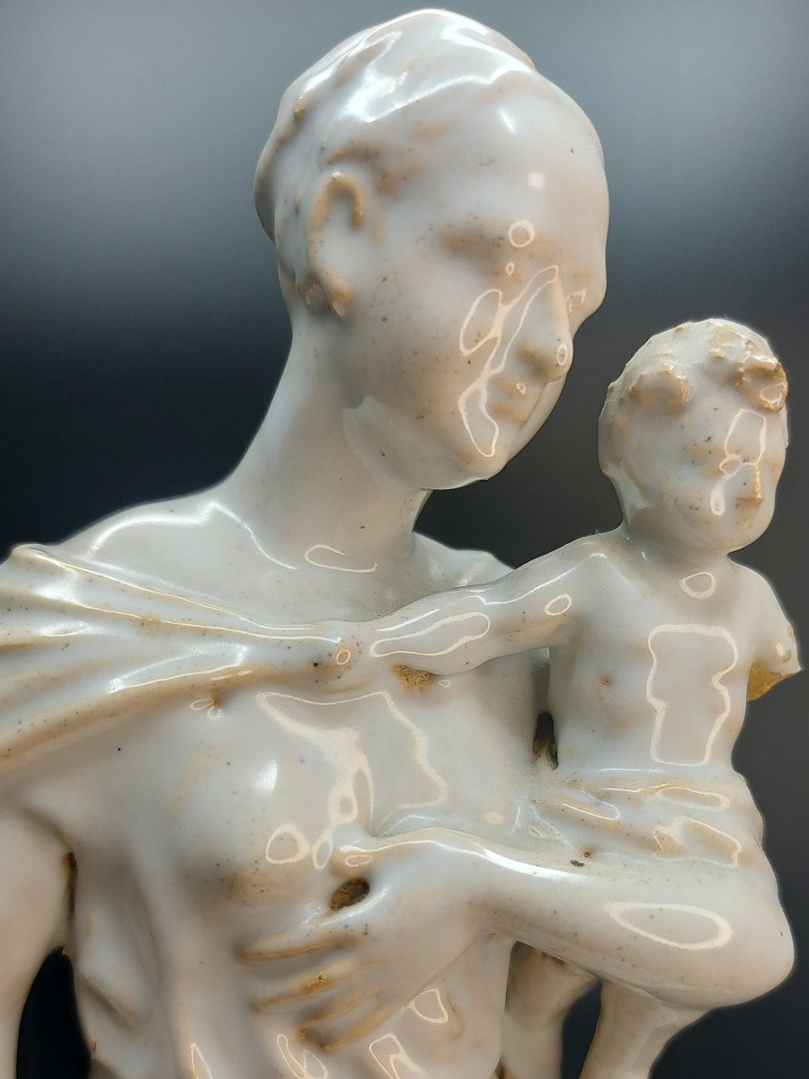 Maternity: 18th Century Earthenware Group, South Of France-photo-1