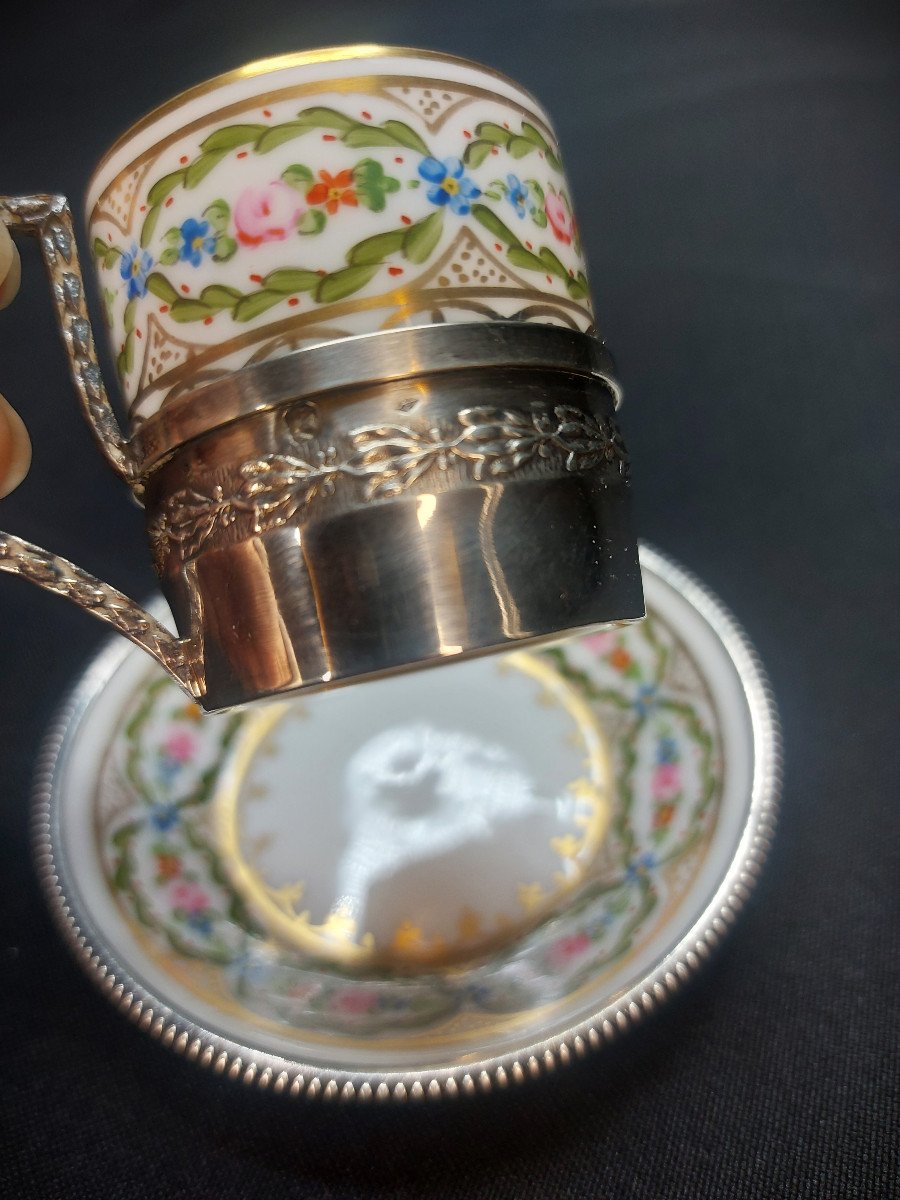 Marie-antoinette Style Cup And Saucer-photo-3