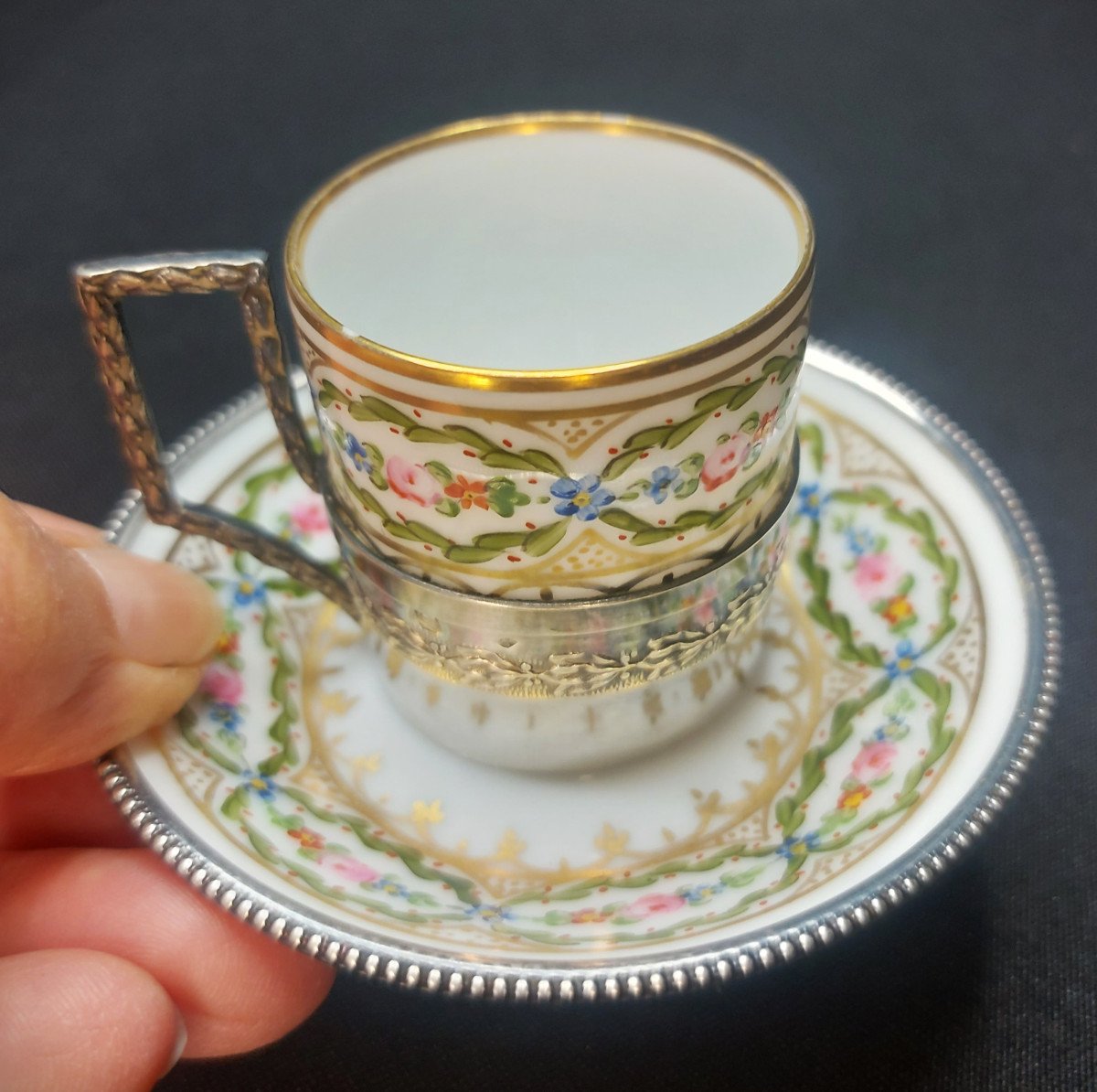 Marie-antoinette Style Cup And Saucer-photo-7