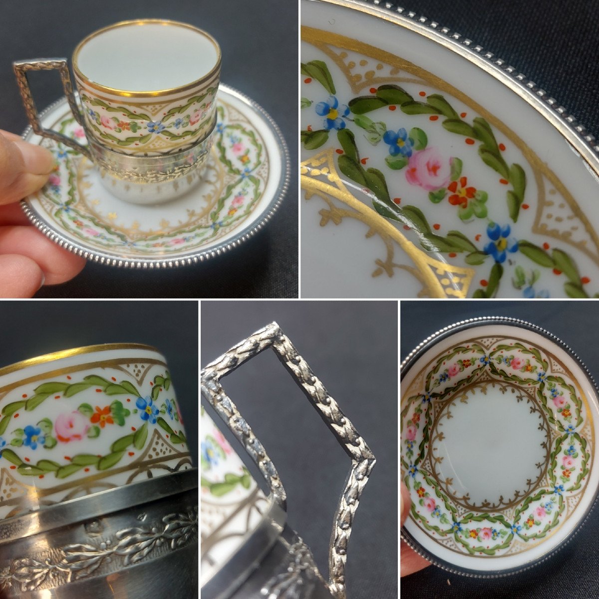 Marie-antoinette Style Cup And Saucer