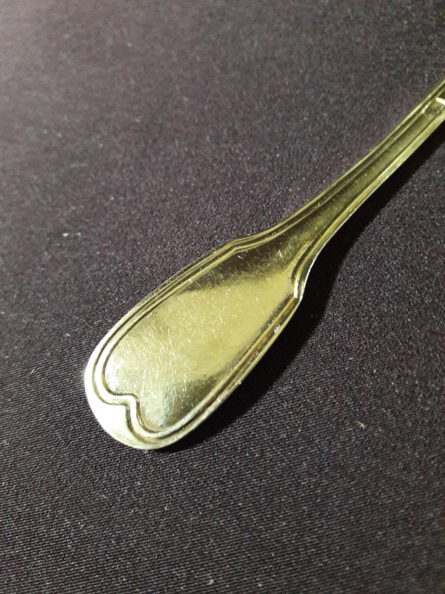 6 Vermeil Spoons-photo-4