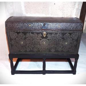 Studded Leather Coach Trunk Late 17th-early 18th Century