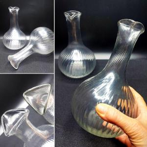 Pair Of Blown Glass Carafes