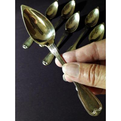 6 Vermeil Spoons