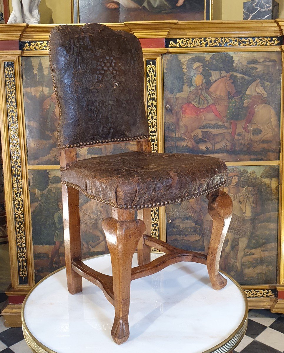 Child's Chair With Flat Backrest Louis XV Period-photo-2