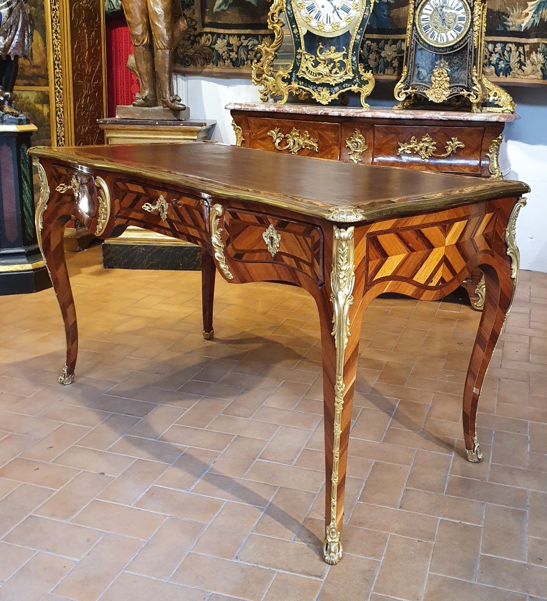 Bureau Plat Epoque Louis XV-photo-4