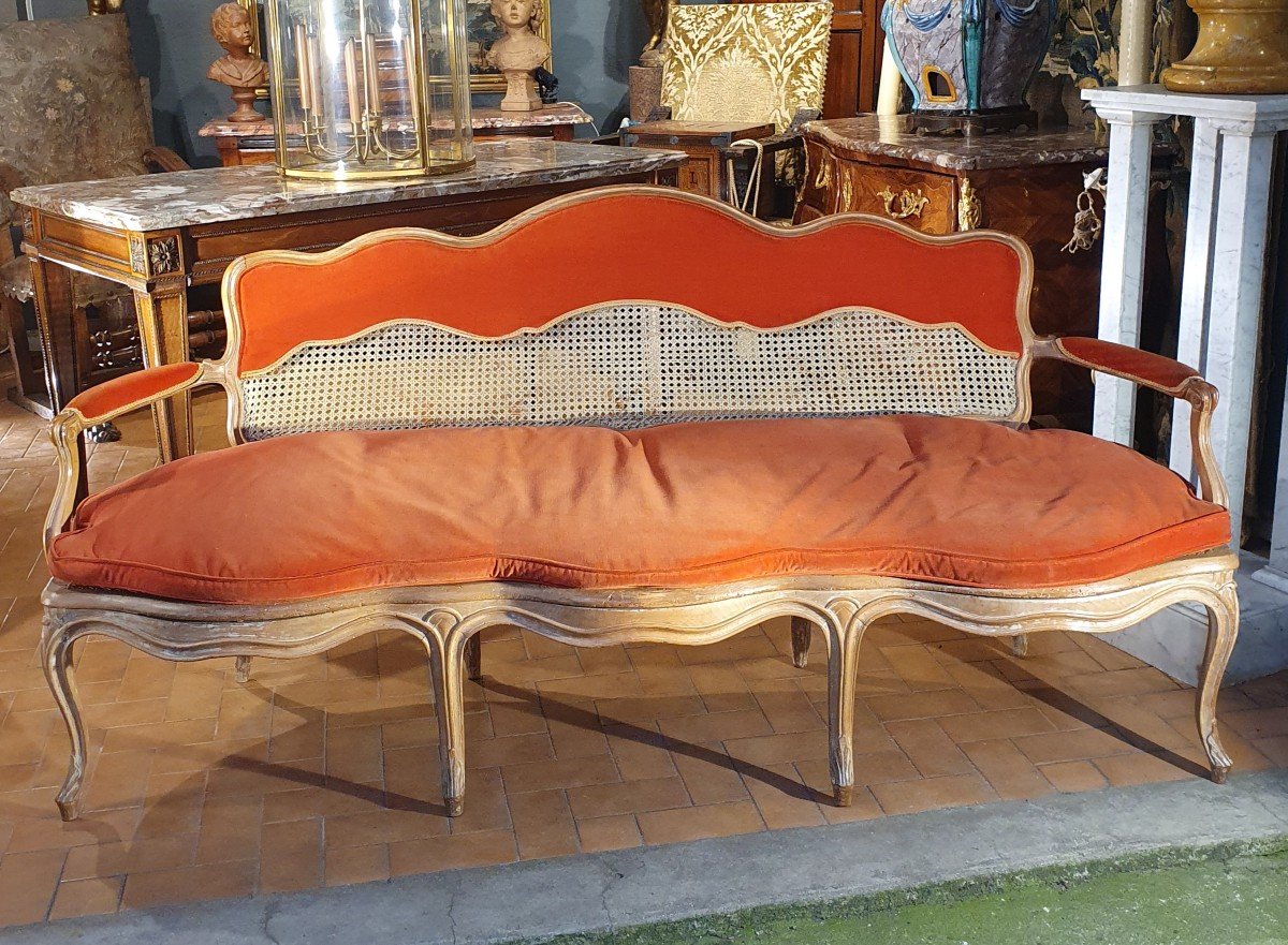 Louis XV Cane Sofa-photo-1