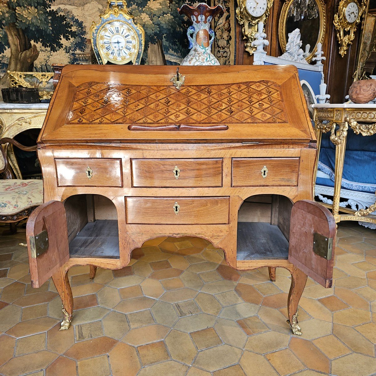 Slope Desk Louis XV Period-photo-4