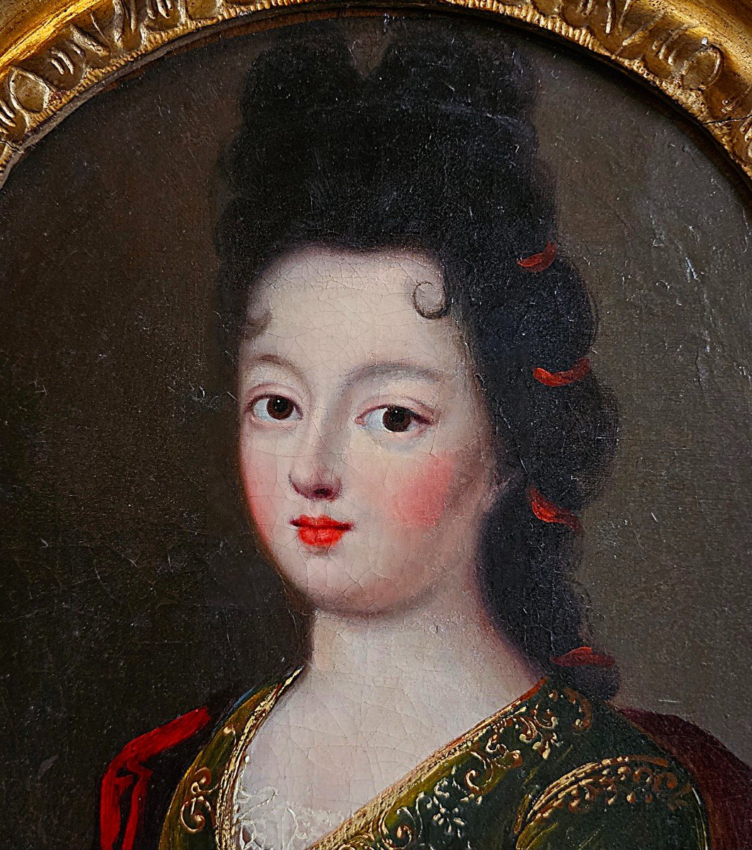 Portrait Présumé De Mademoiselle De Nantes, Princesse De Condé-photo-2