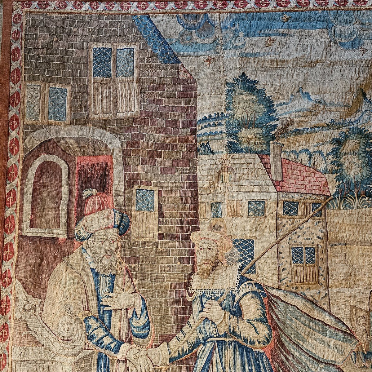 Flemish Tapestry 17th Century Period-photo-3