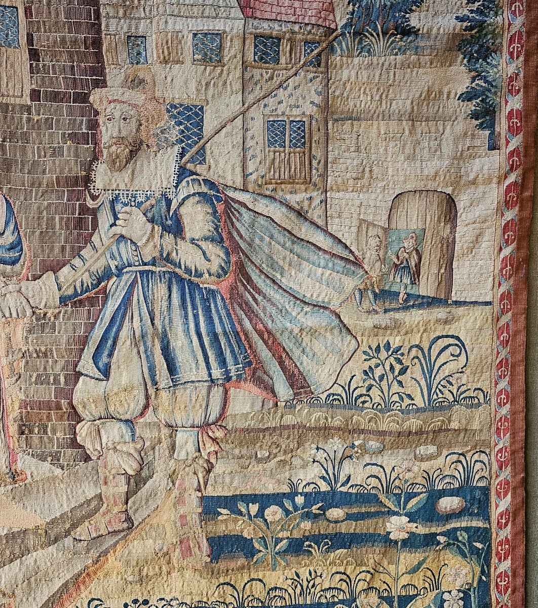 Flemish Tapestry 17th Century Period-photo-4