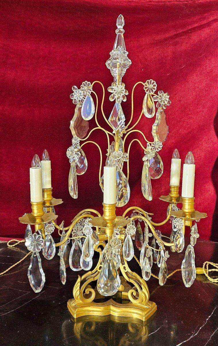 Pair Of Louis XV Style Girandoles-photo-3