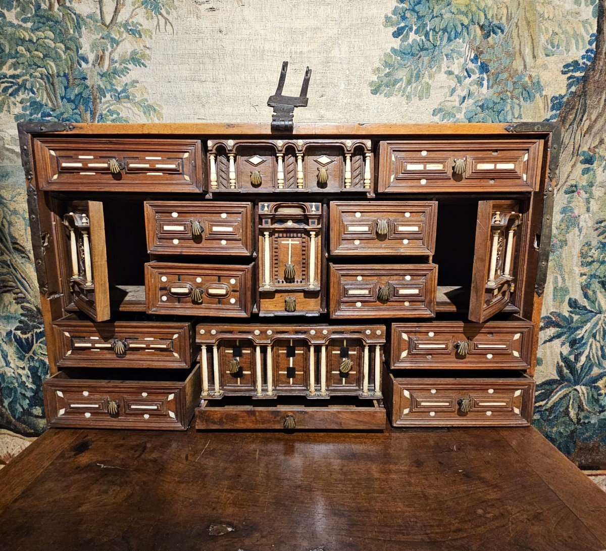 Cabinet Said "vargueno" Louis XIII Period-photo-4