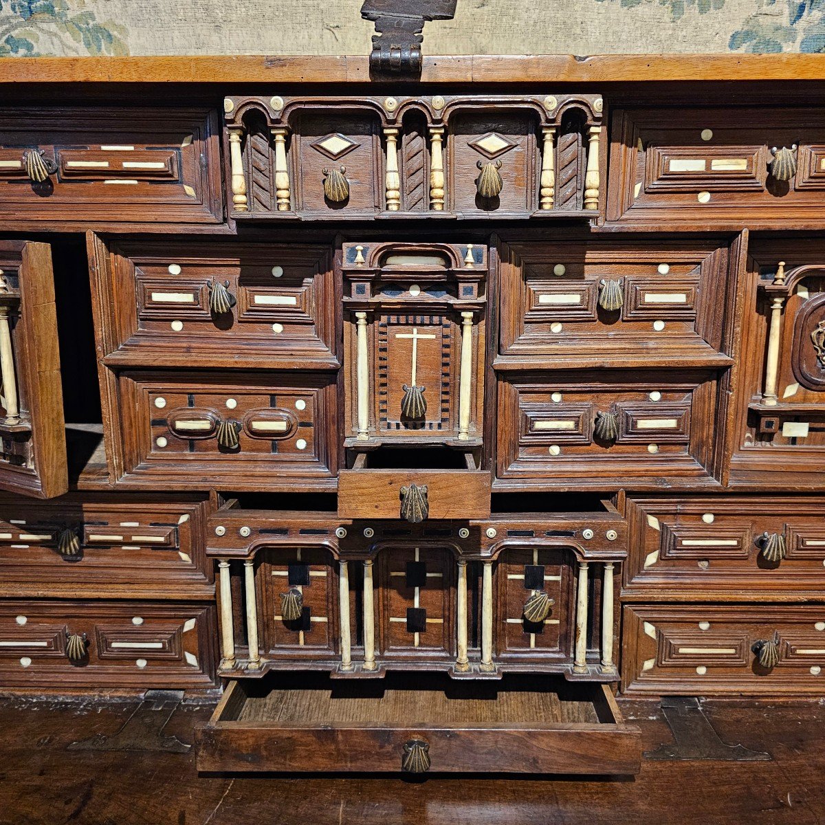 Cabinet Dit "vargueno" Epoque Louis XIII-photo-1