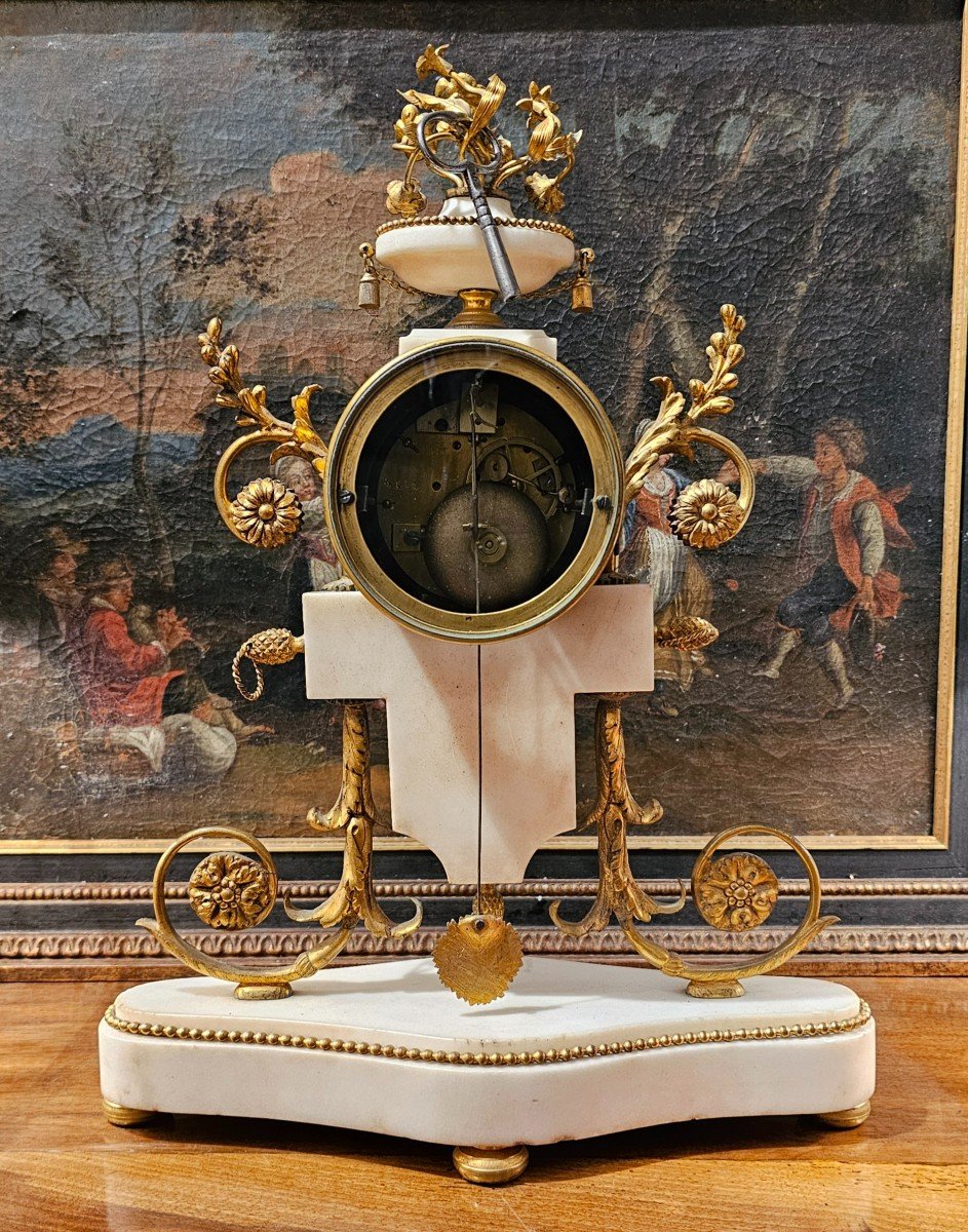 Pendule Portique Epoque Louis XVI-photo-5