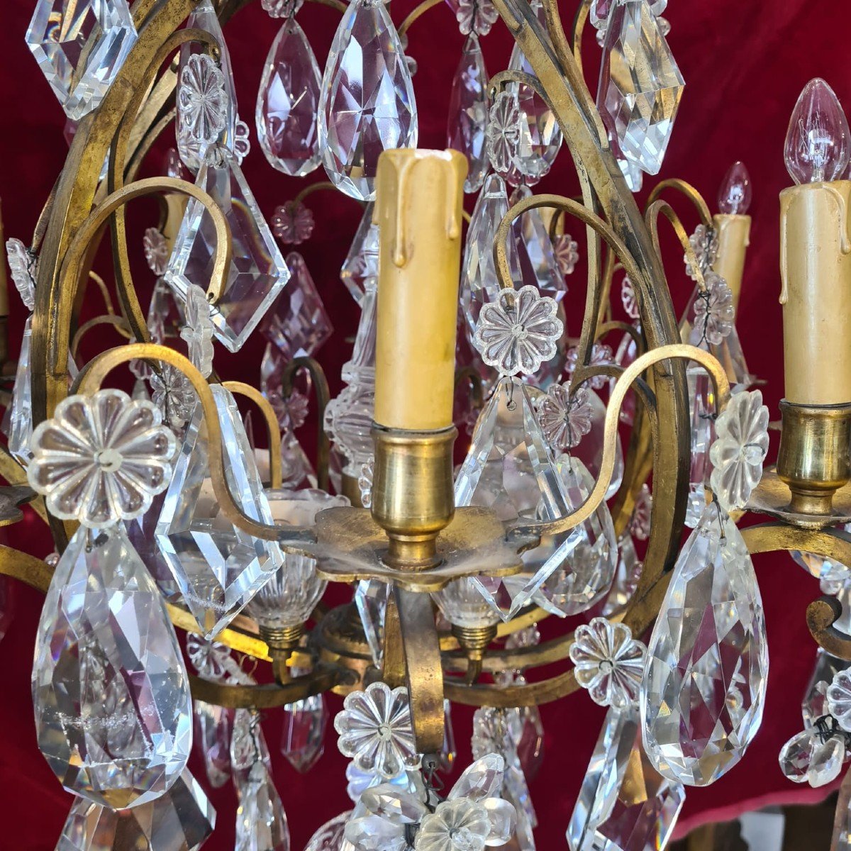 Lustre De Forme Cage De Style Louis XV-photo-4