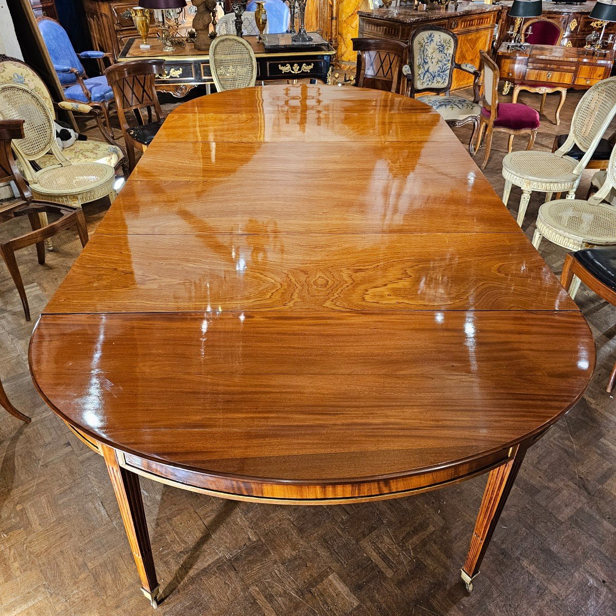 Important Directoire Period Dining Room Table-photo-2