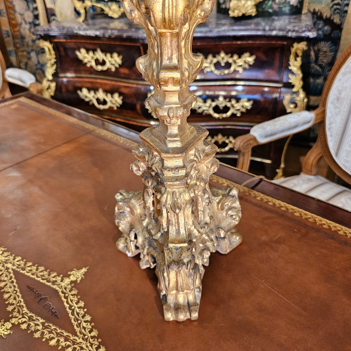 Pair Of Louis XIV Period Candelabra-photo-4