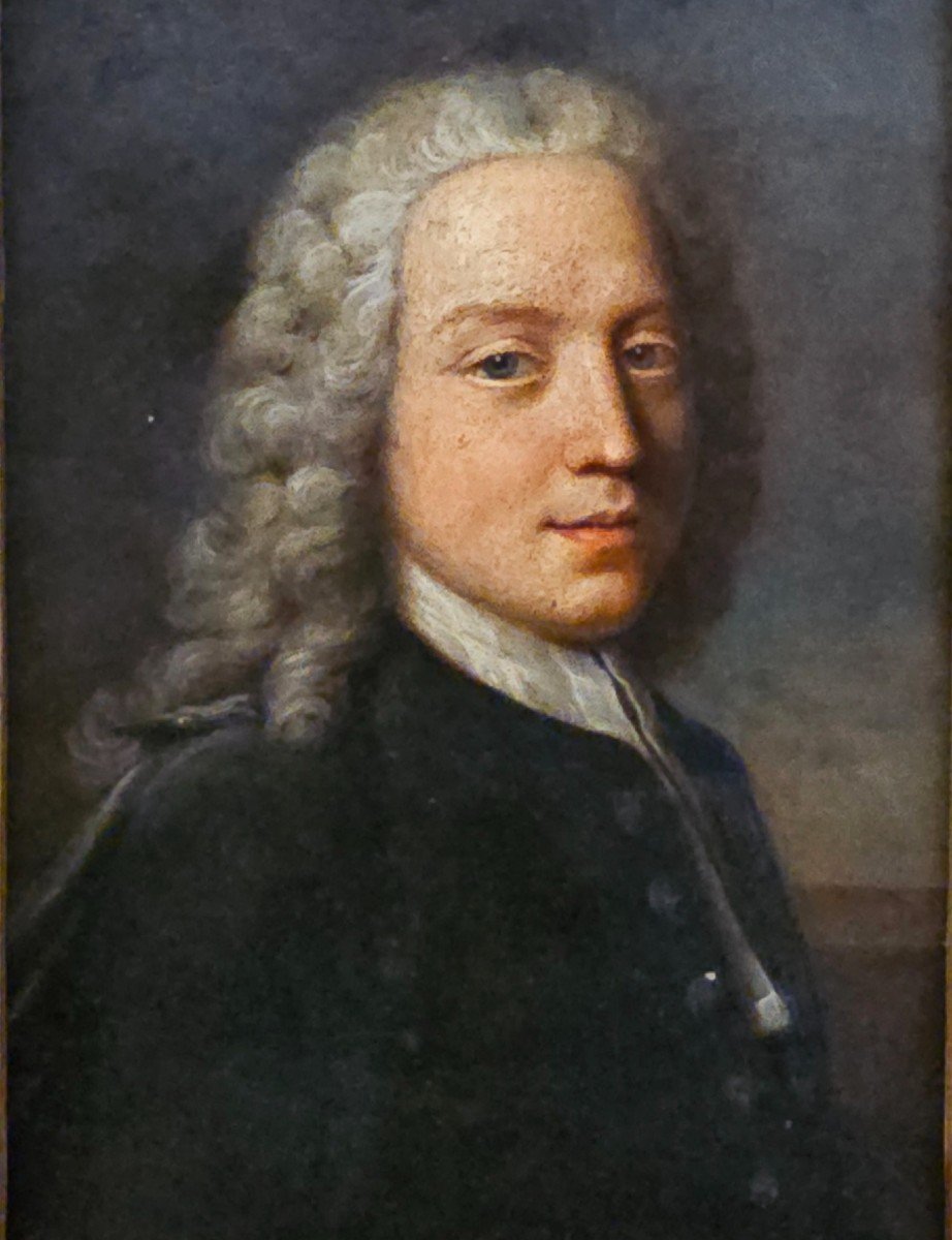 Portrait d'Un Jeune Homme Epoque Louis XV-photo-2