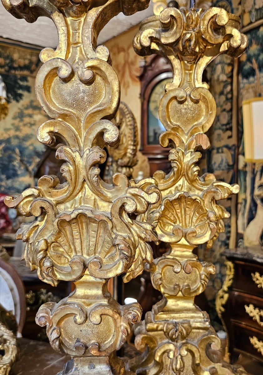 Pair Of Candlesticks Louis XIV Period-photo-3