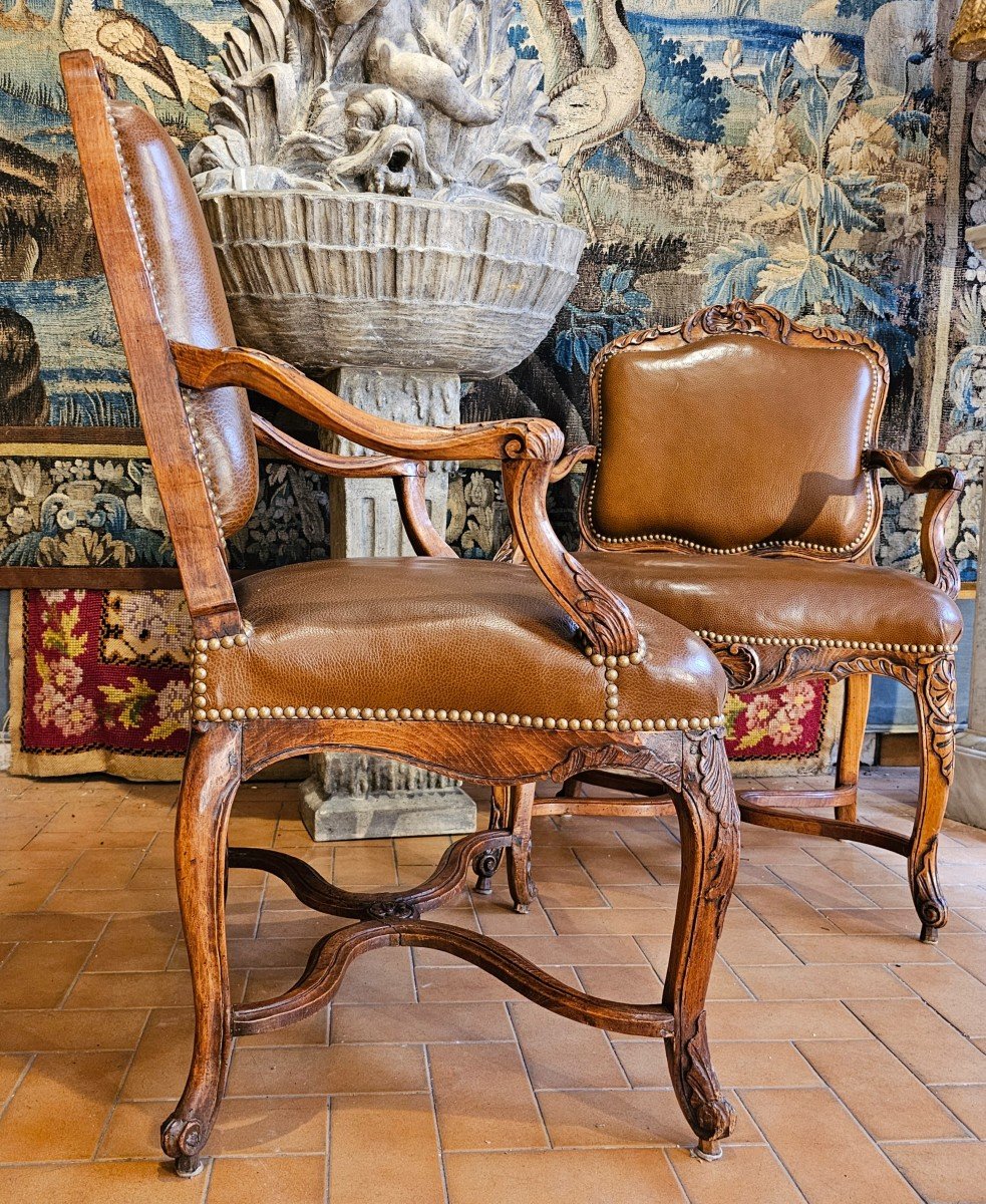 Pair Of Louis XVI Period Armchairs-photo-1