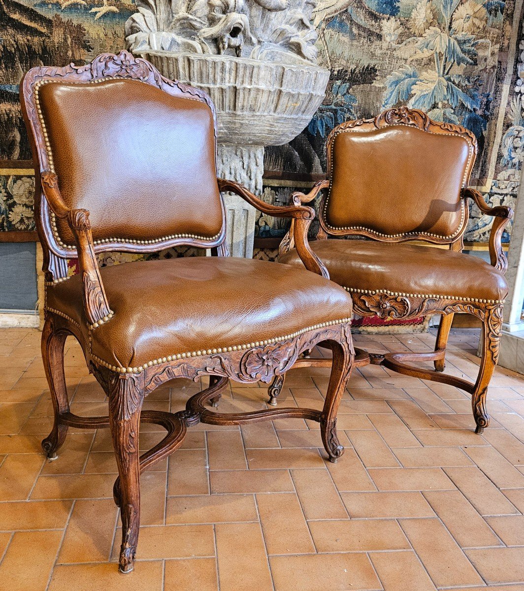 Pair Of Louis XVI Period Armchairs