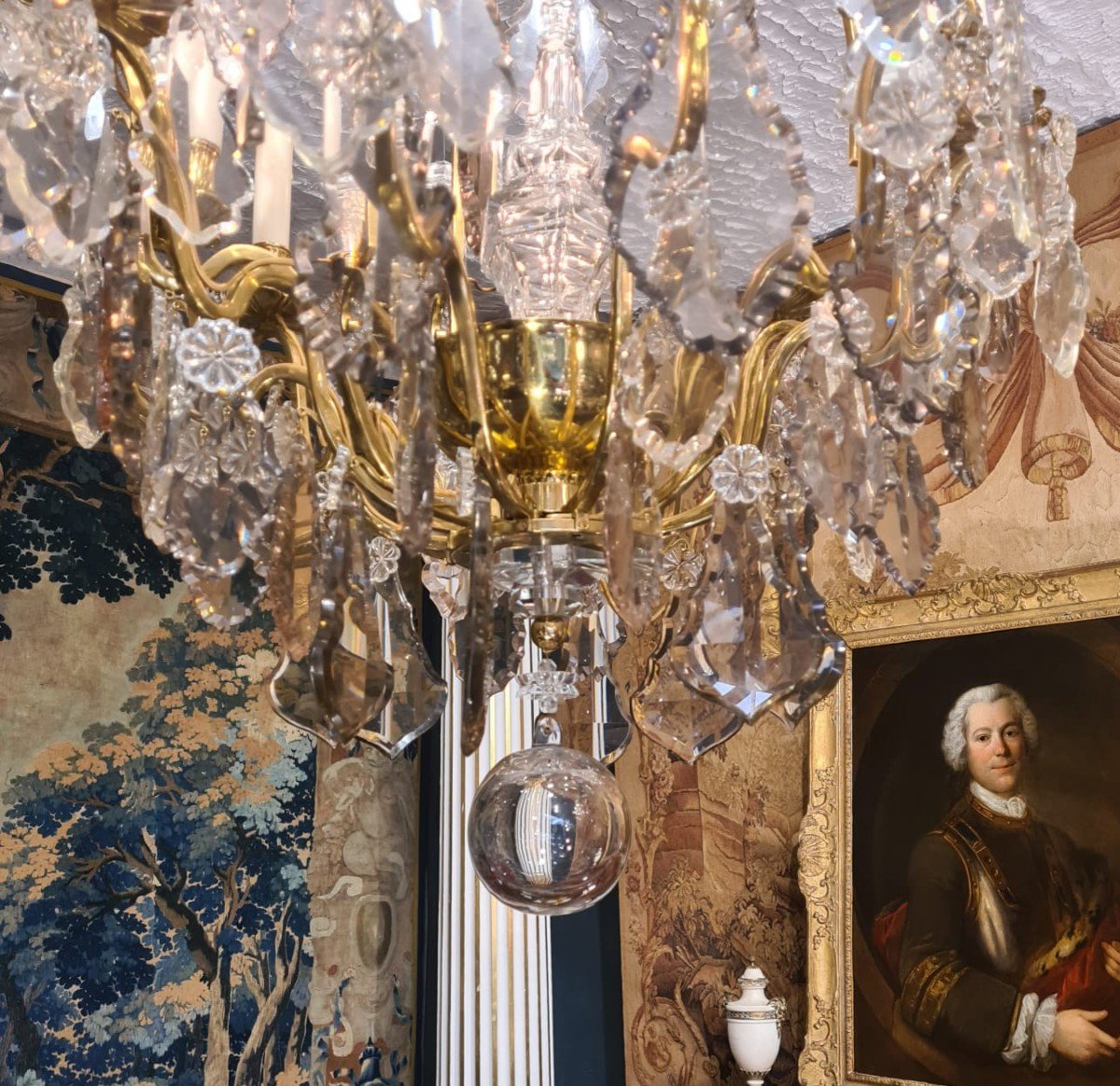 Important Lustre De Style Louis XV-photo-2
