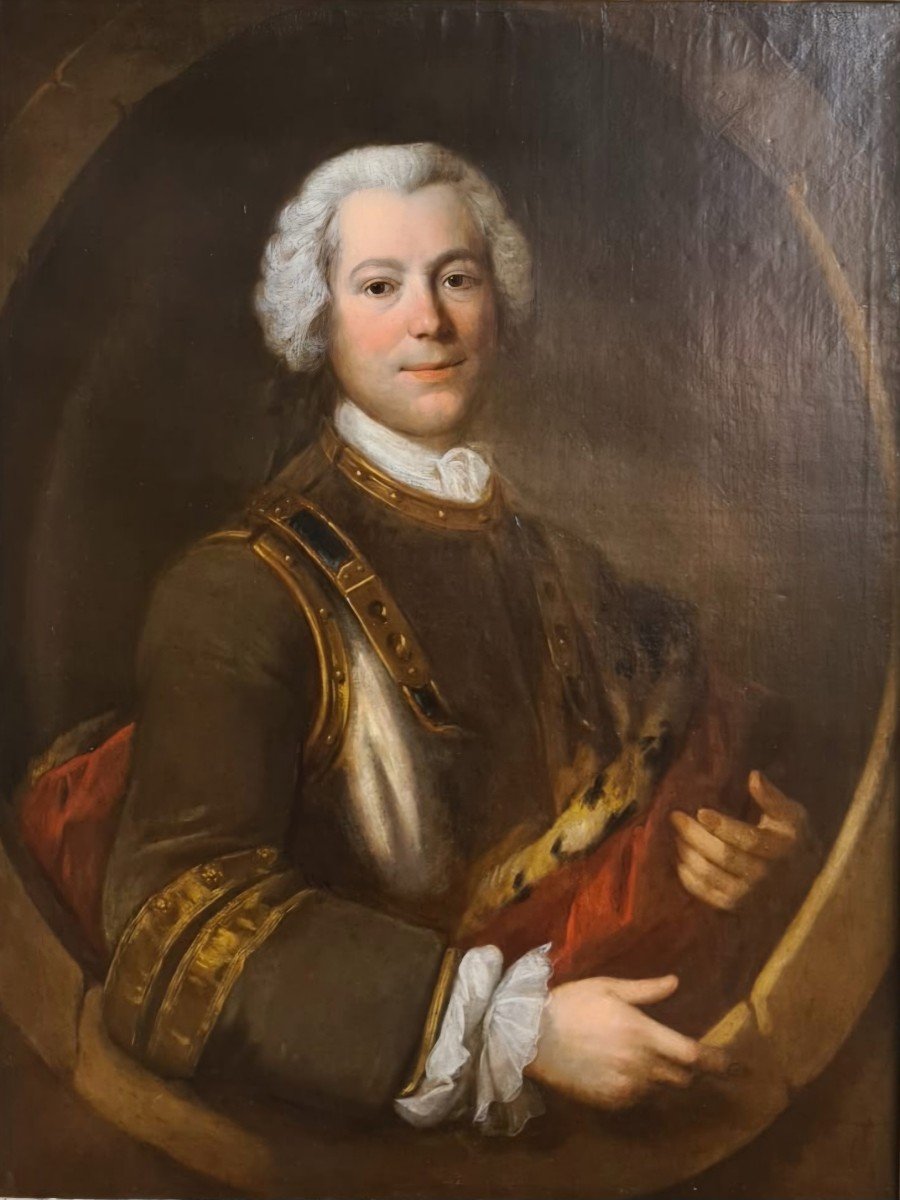 Portrait Of A Man Louis XV Period-photo-2