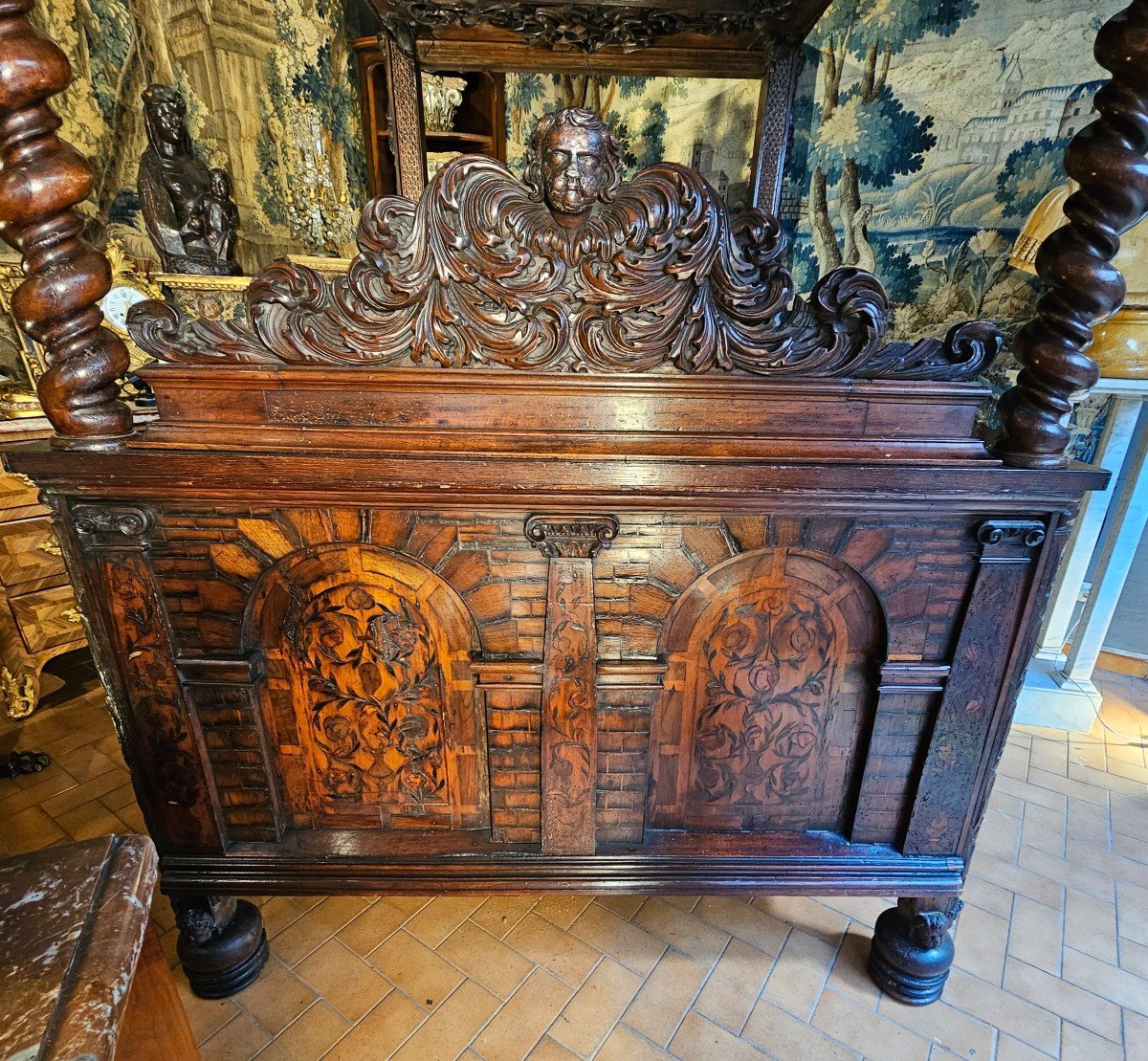 17th Century Four Poster Bed-photo-4