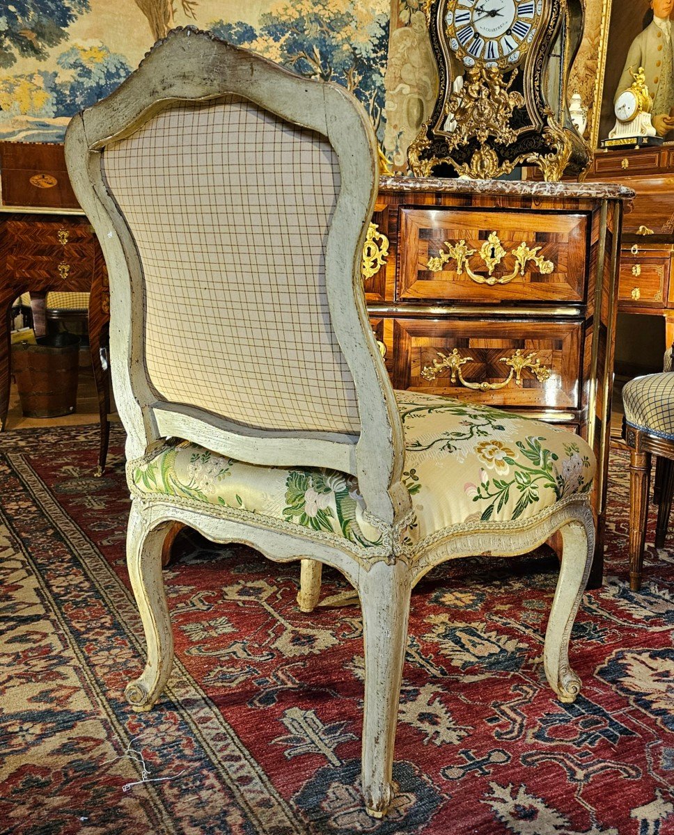 Rare Louis XV Period Queen's Back Chair-photo-2