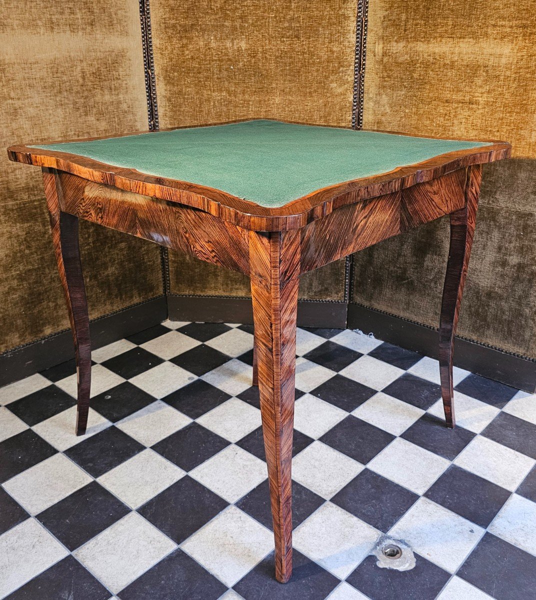 Louis XV Period Triangular Games Table-photo-1