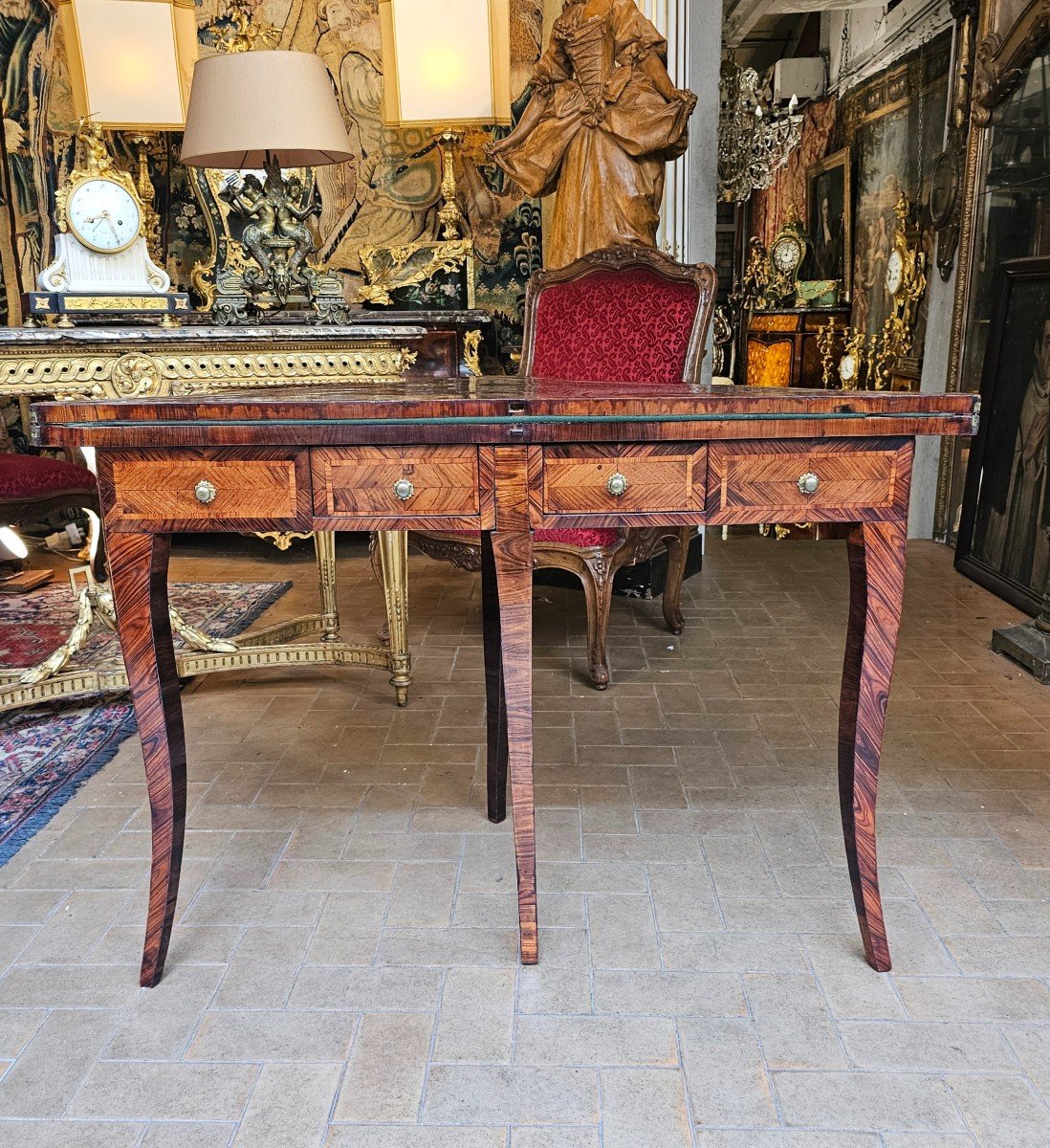 Louis XV Period Triangular Games Table