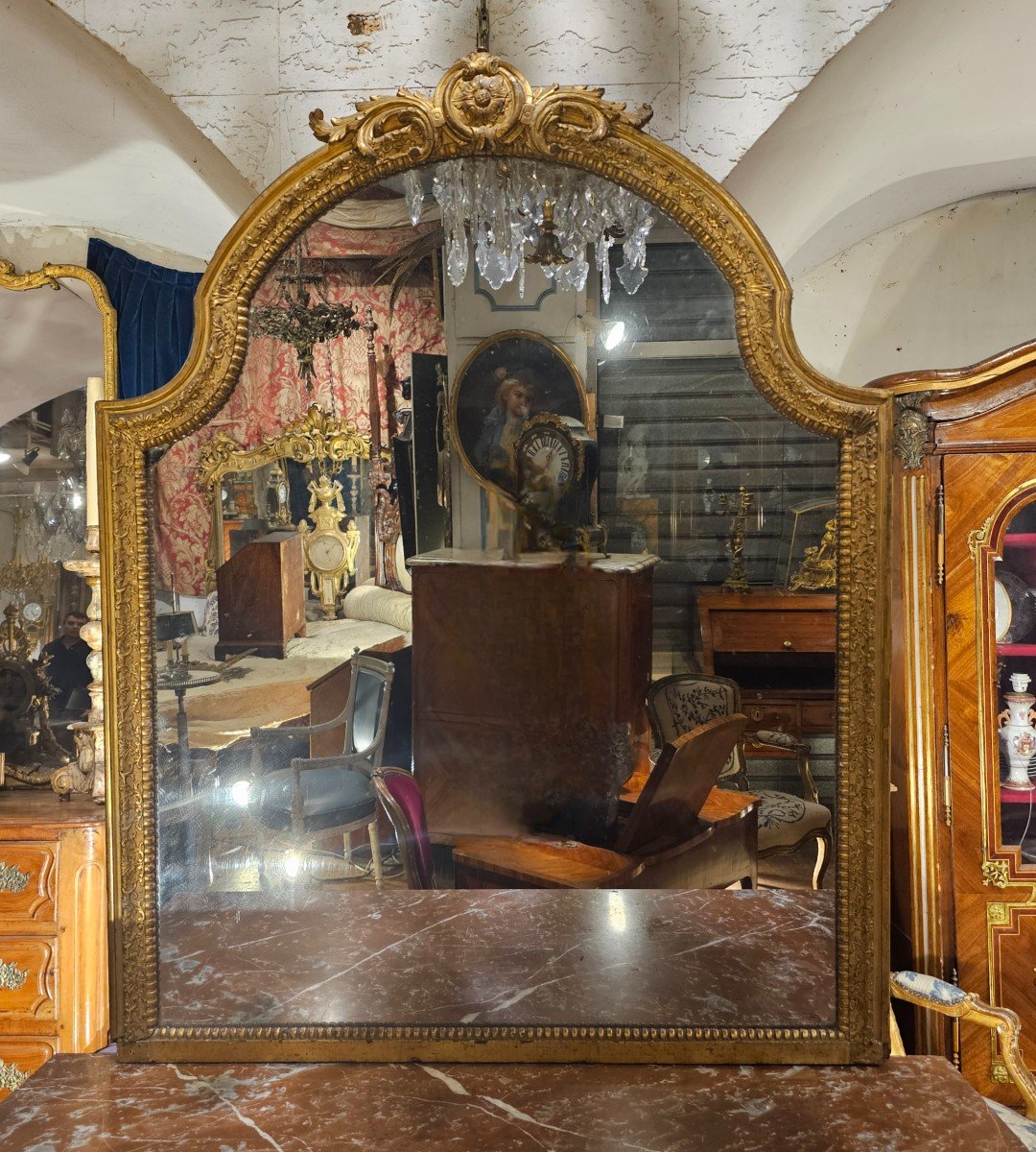 Miroir De Boiserie Epoque Régence