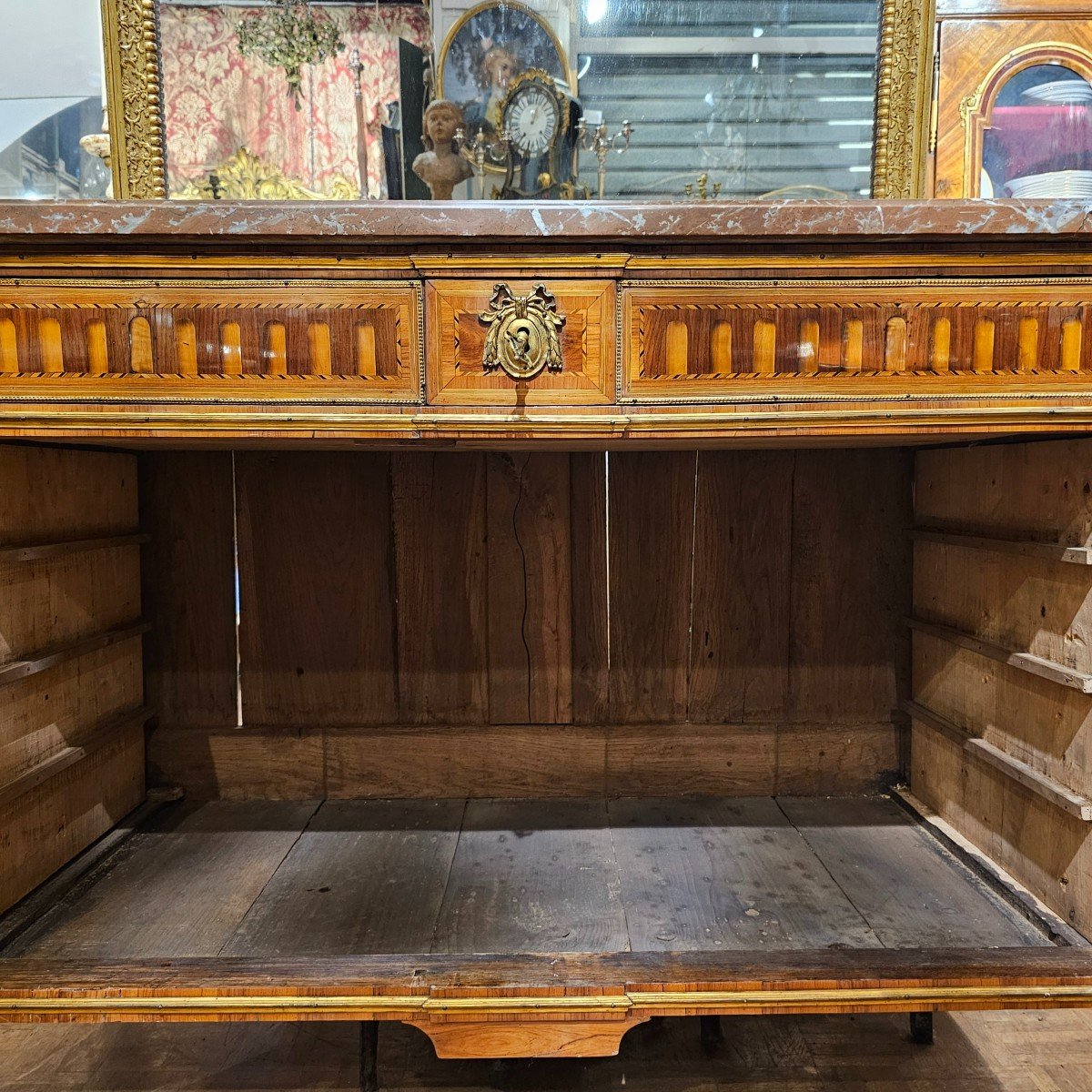 Louis XVI Period Chest Of Drawers With Doors-photo-3